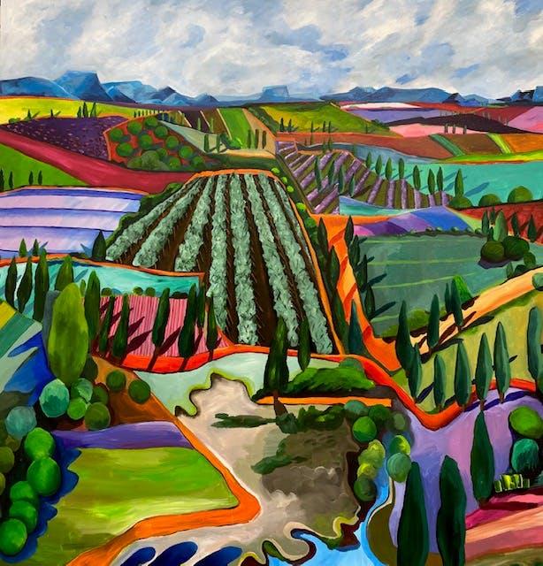 a group of colorful graffiti