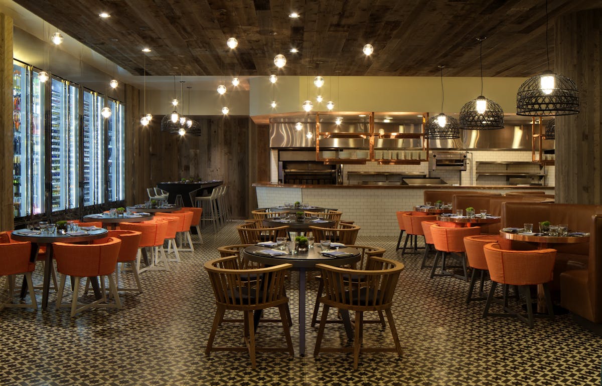 restaurant filled with tables