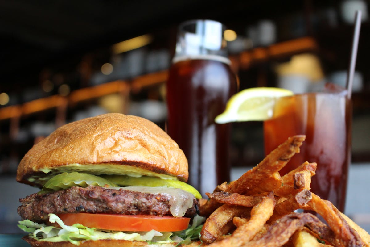 Backyard Cheese burger