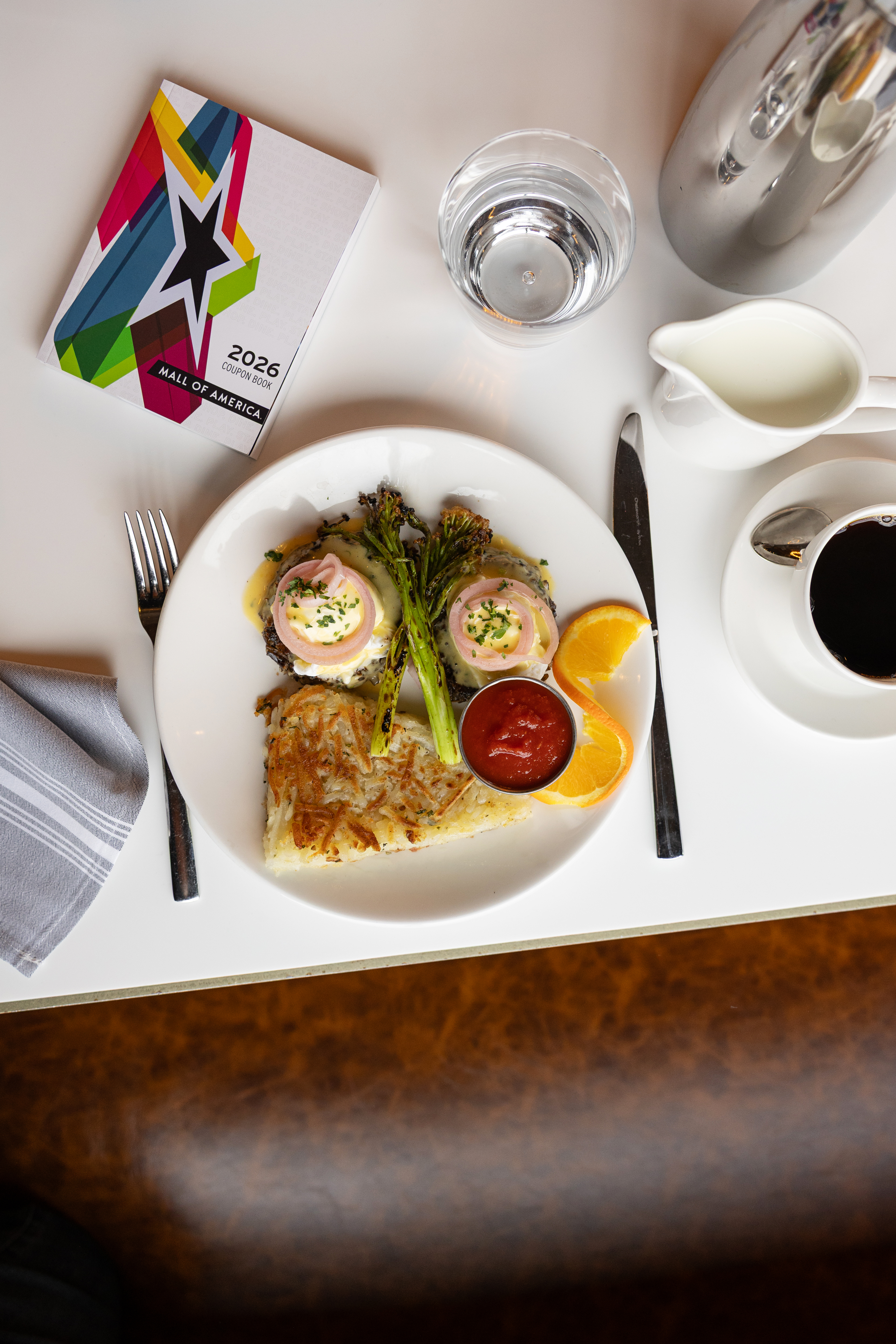 a plate of food on a table
