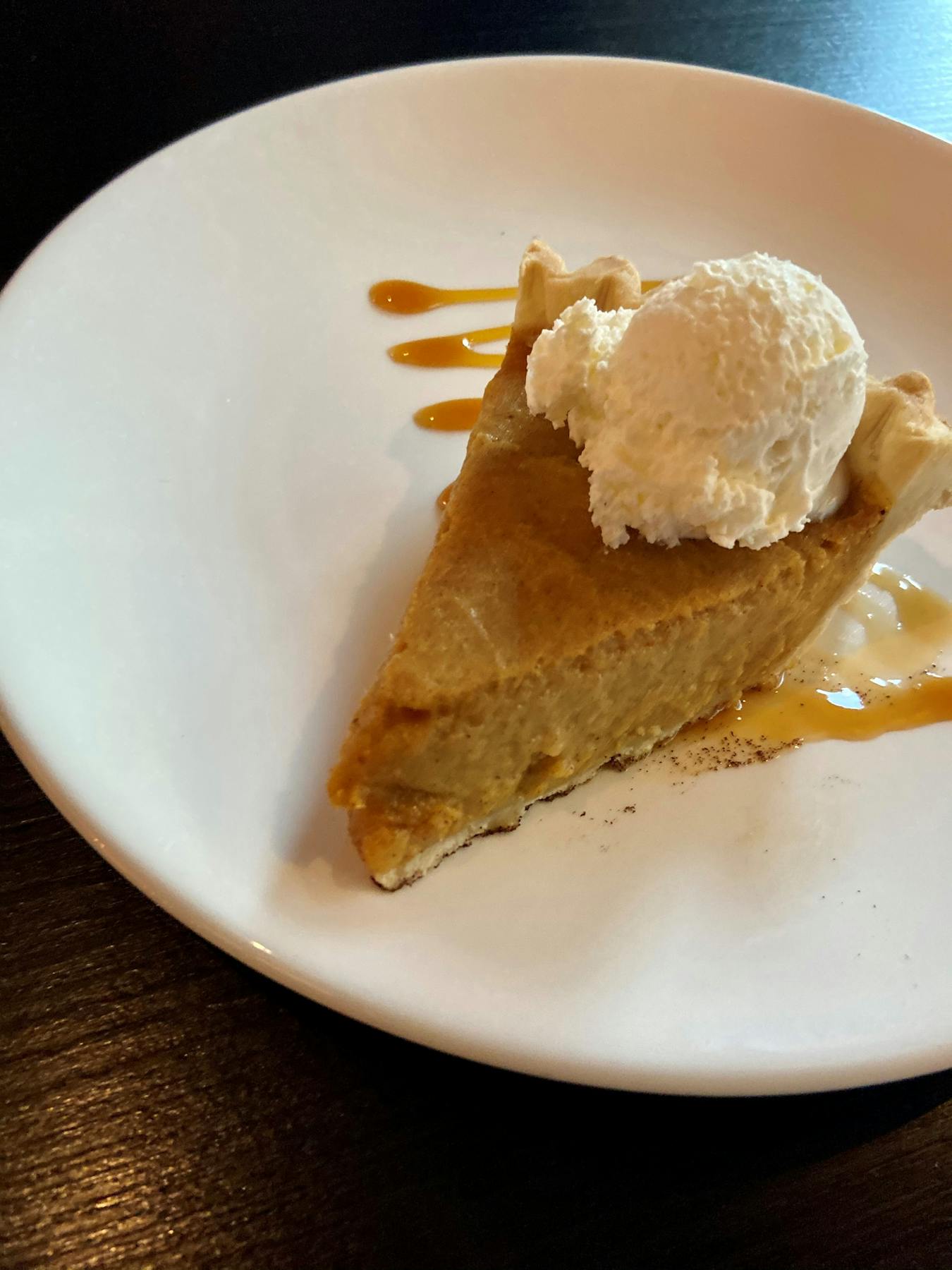 a piece of cake on a plate