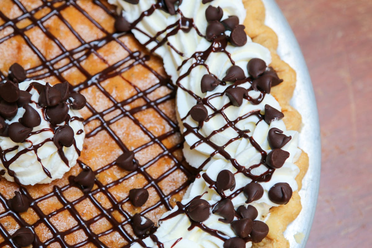 a slice of cake on a grill