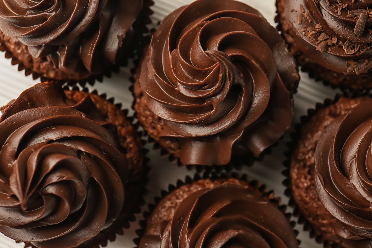a close up of a chocolate cake