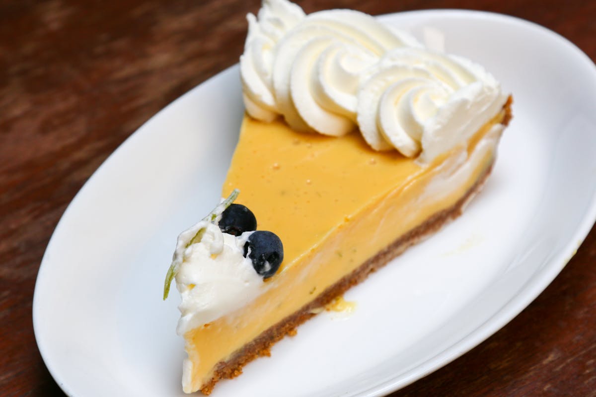 a piece of cake on a plate