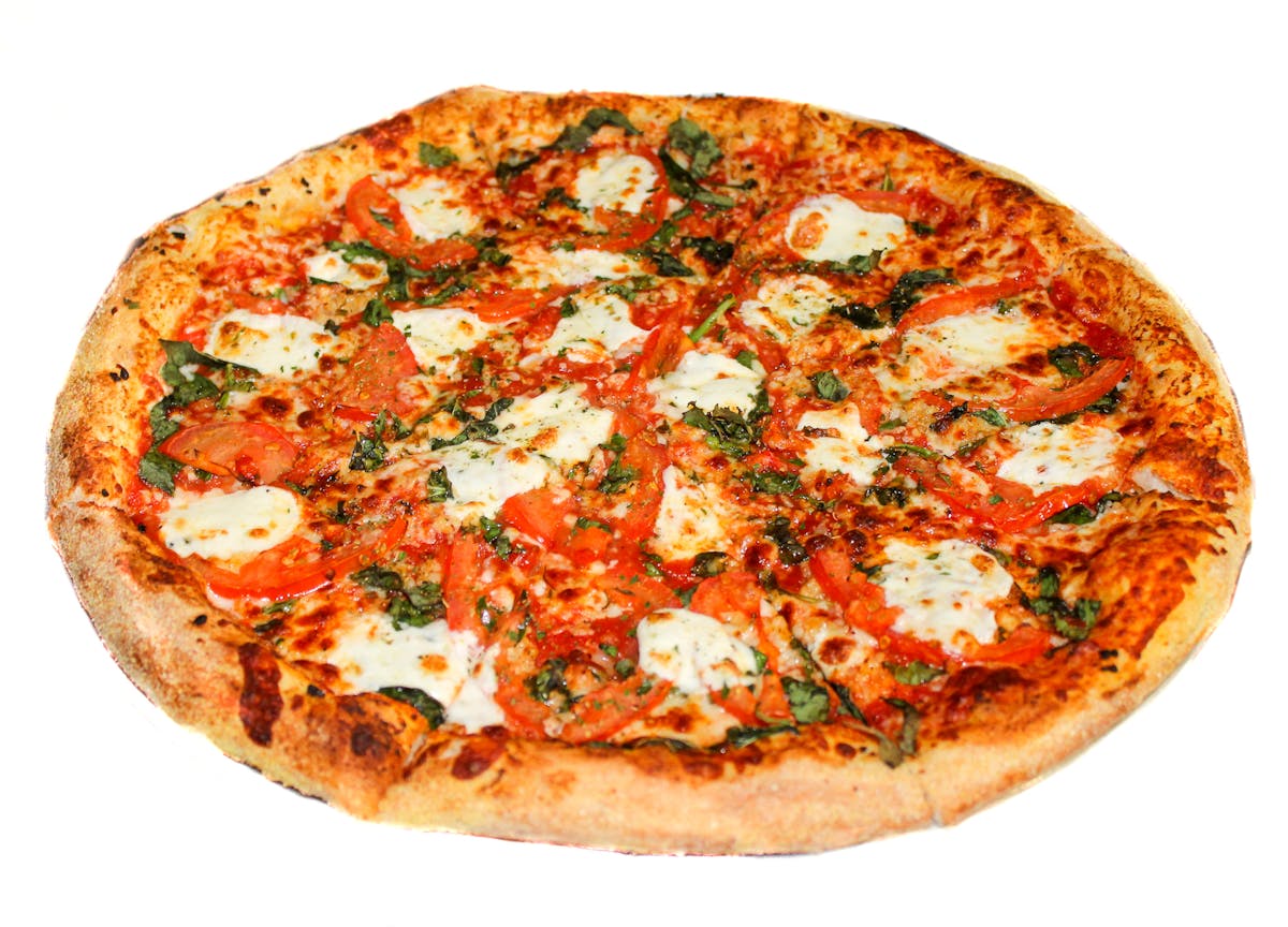 a pizza sitting on top of a table