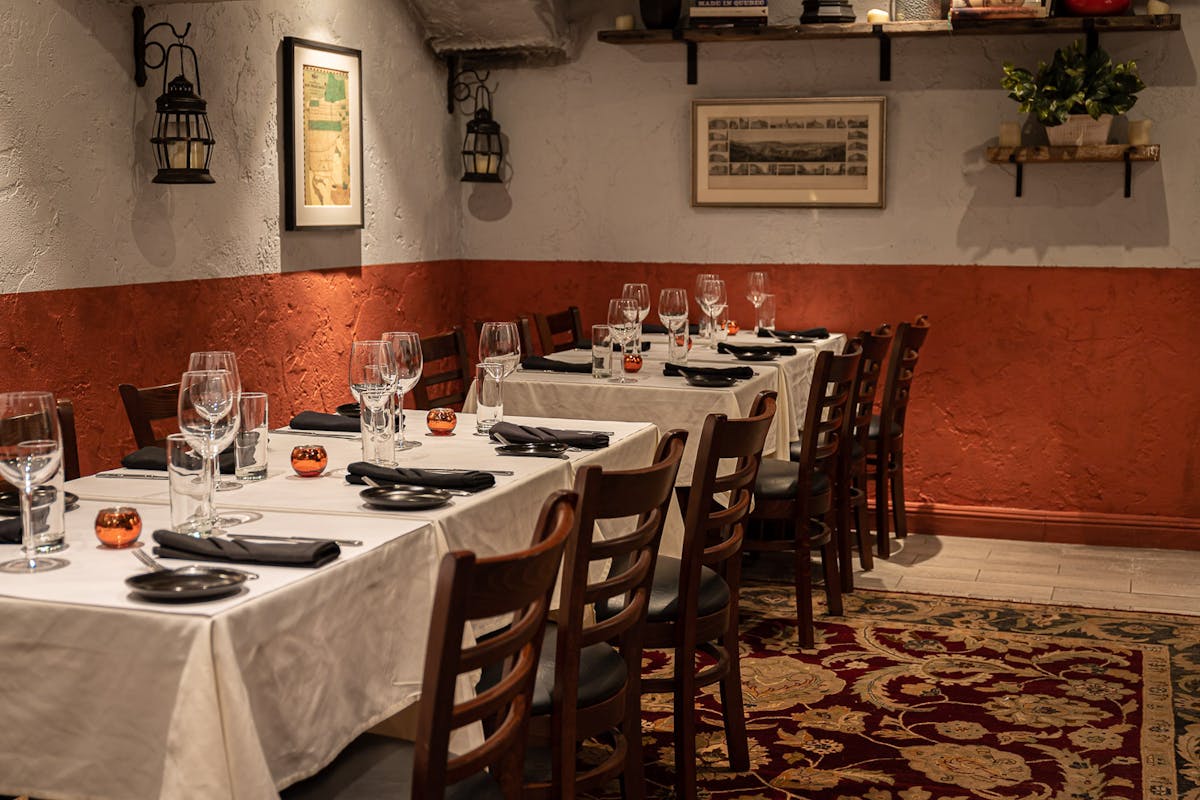 a dining room table