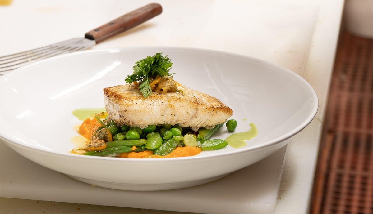 a bowl of food on a plate