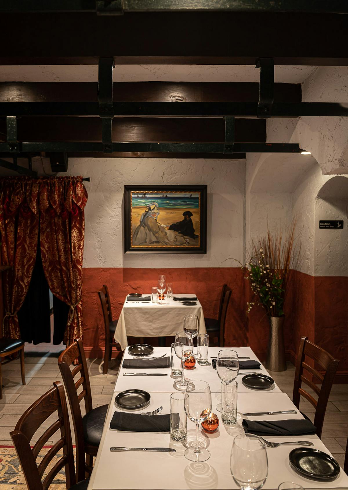 a dining room table