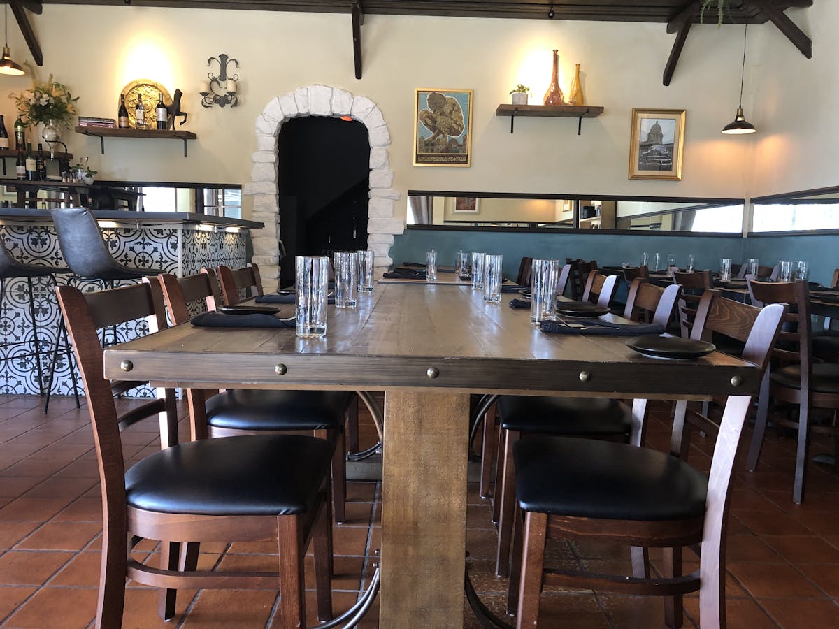 a dining room table