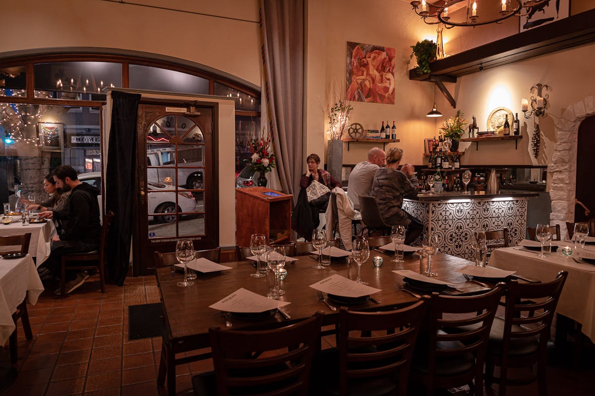 a dining room table