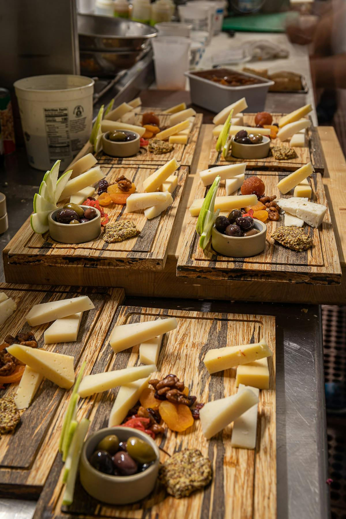 a bunch of food on a table