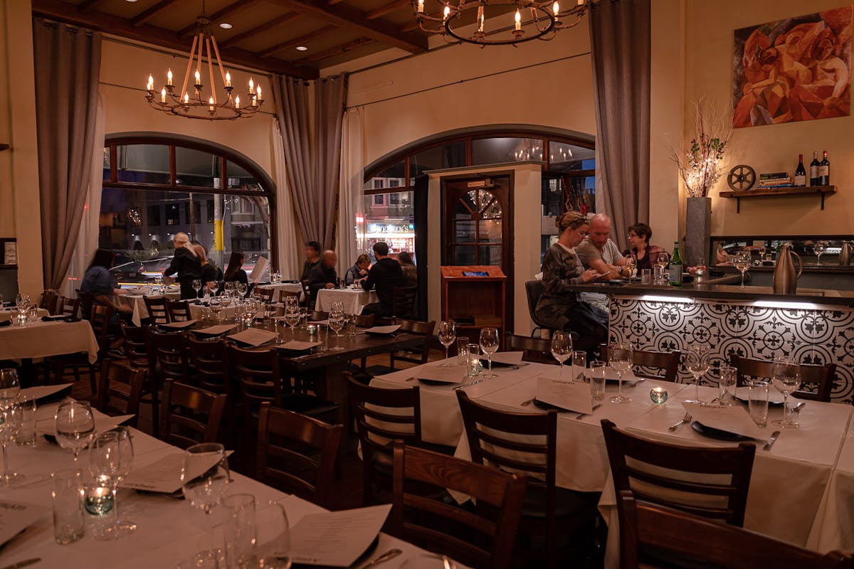 a dining room table