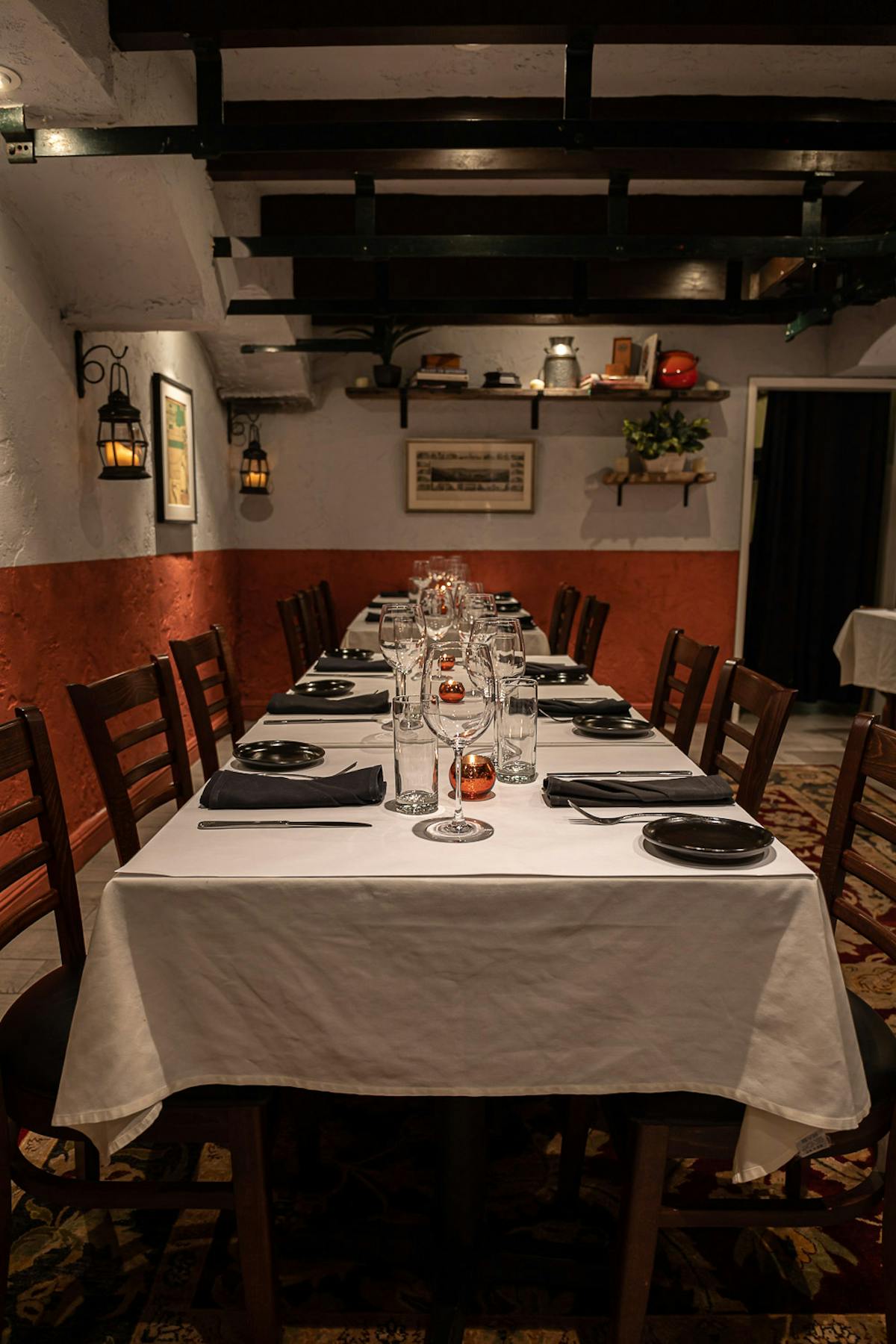 a dining room table