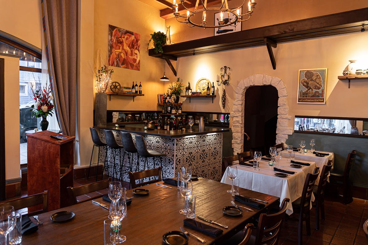 a dining room table