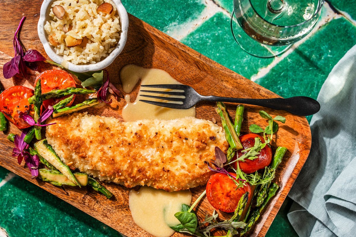 a plate of food on a table