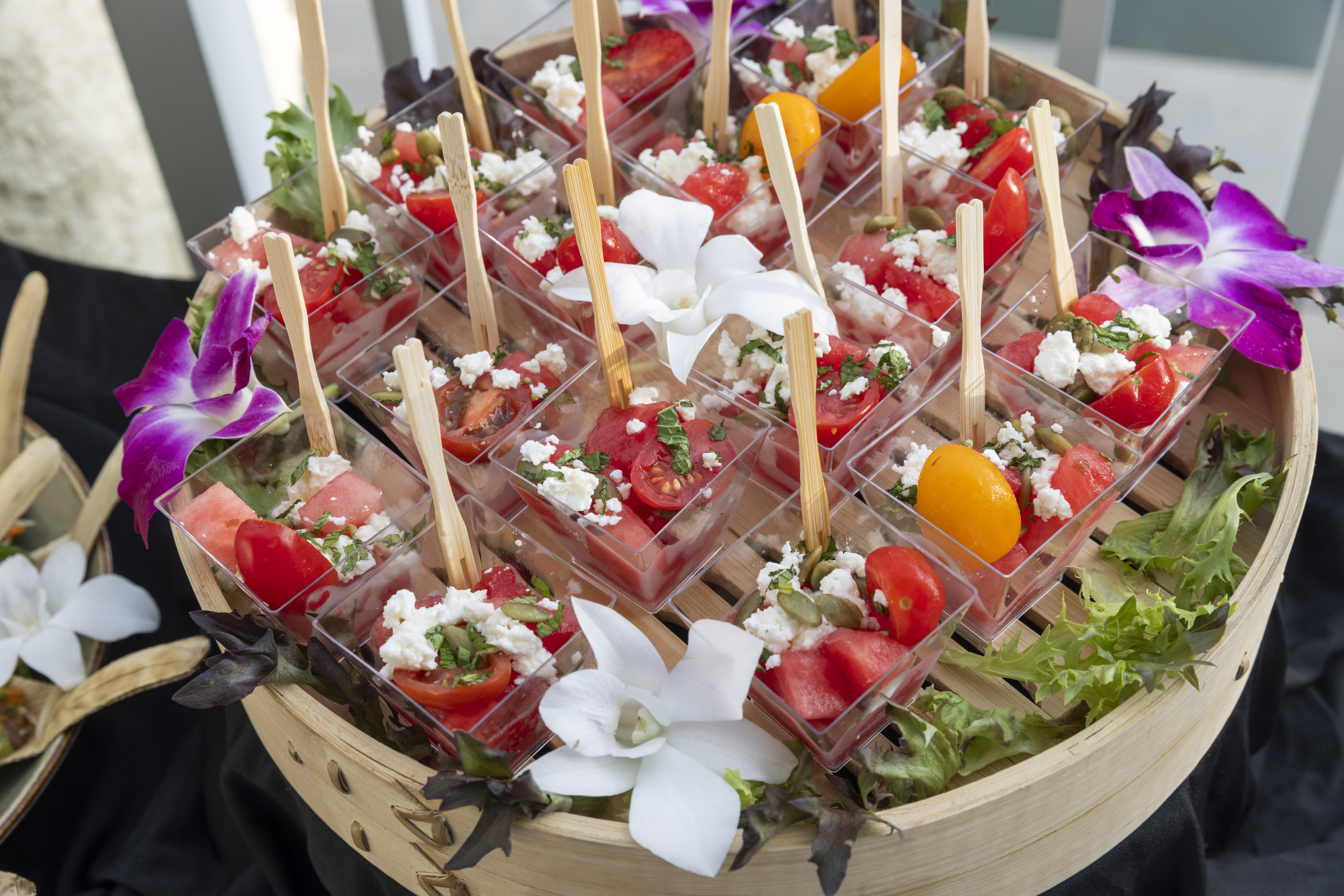 food on a table