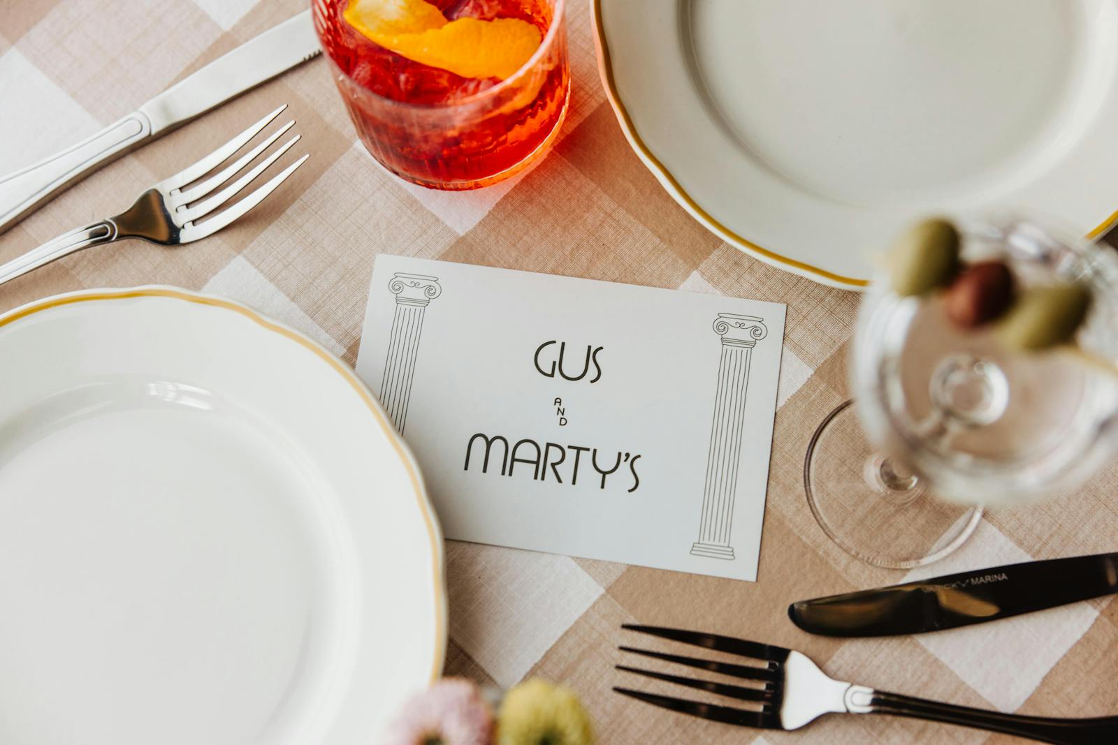 Greek-inspired interior and event setup