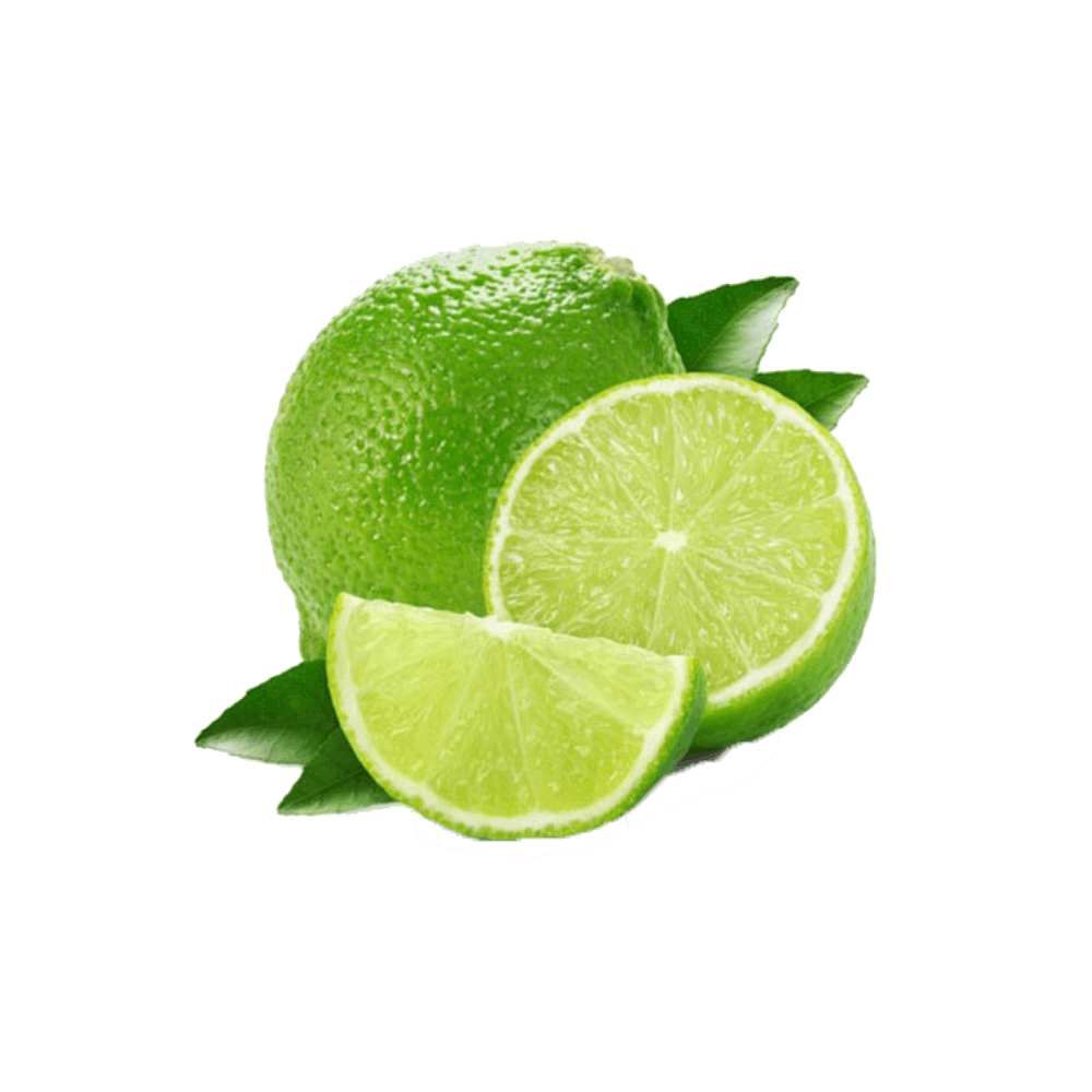 a close up of a sliced orange on a green leaf