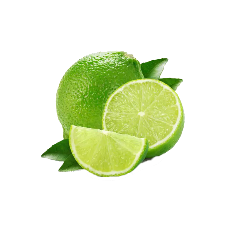a close up of a sliced orange on a green leaf