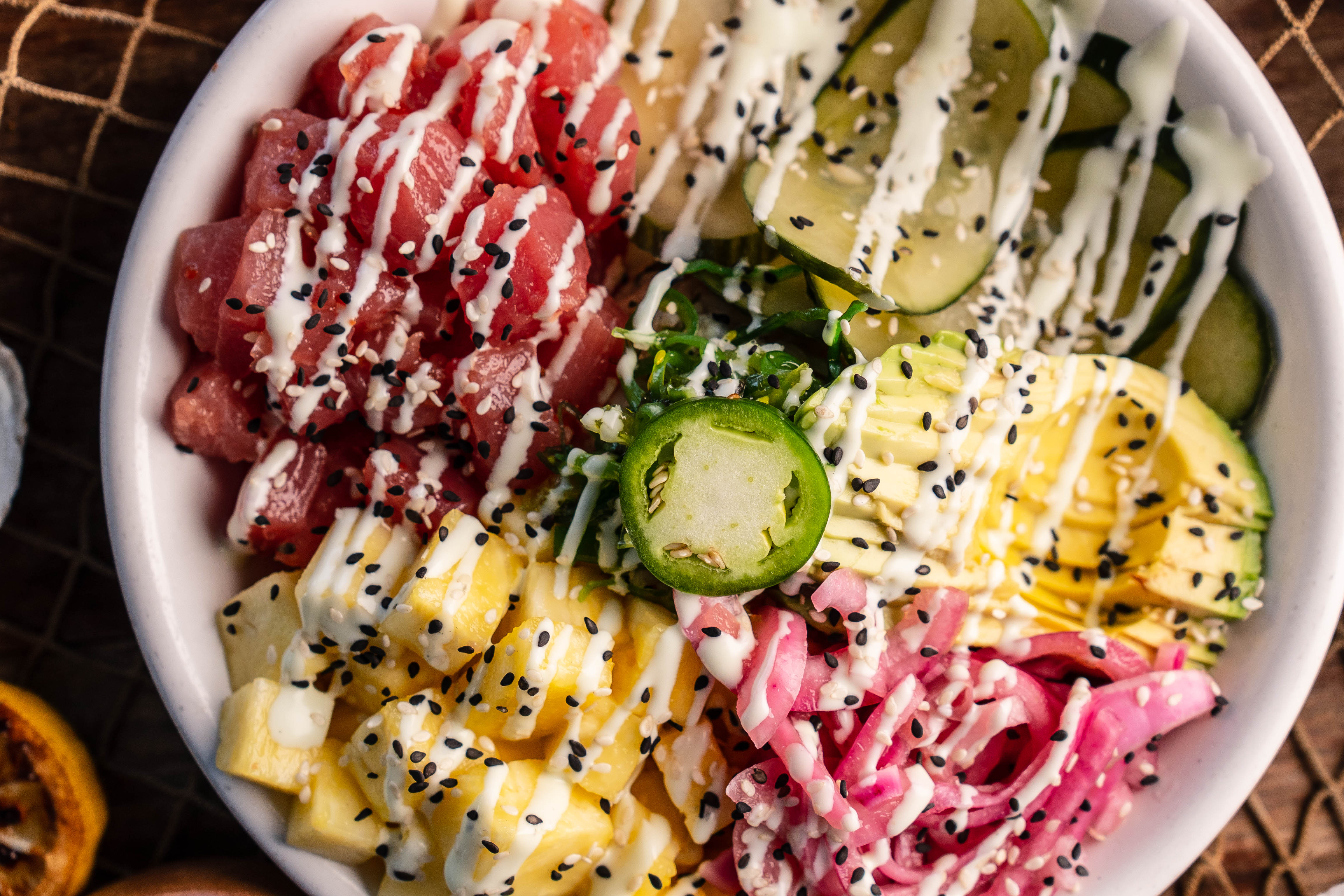 a bowl of food on a plate