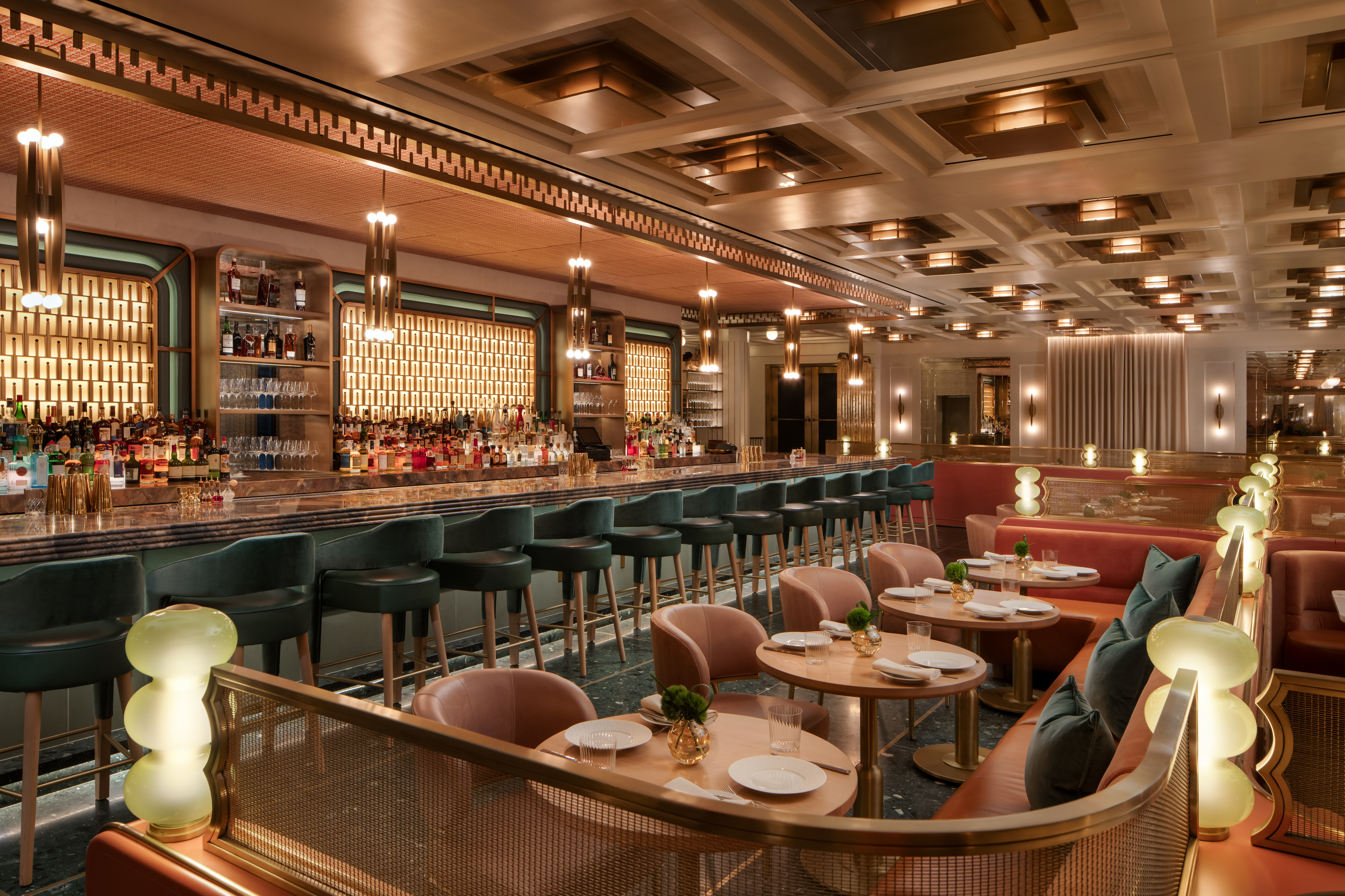 a vibrant restaurant