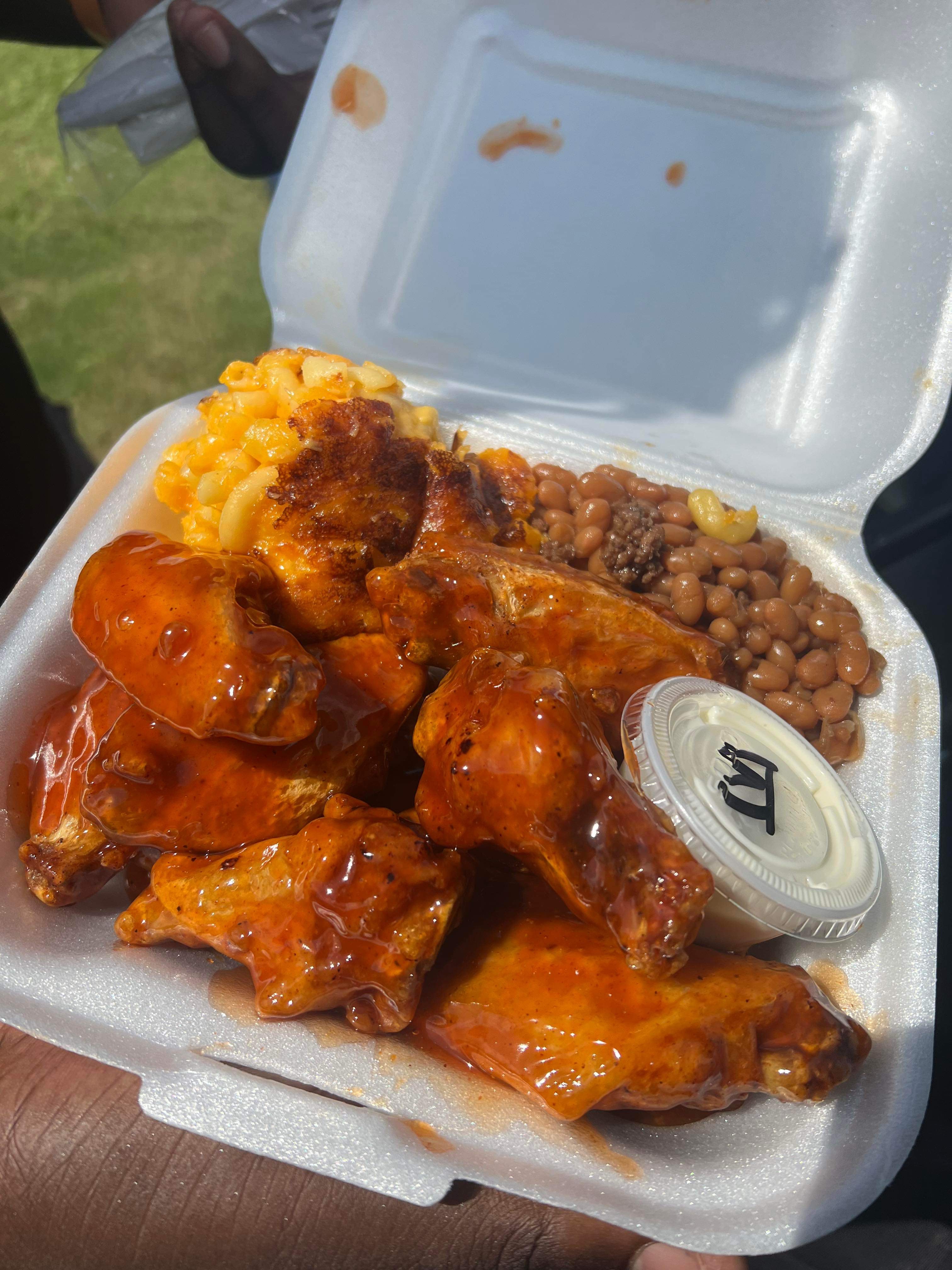 a plate of food
