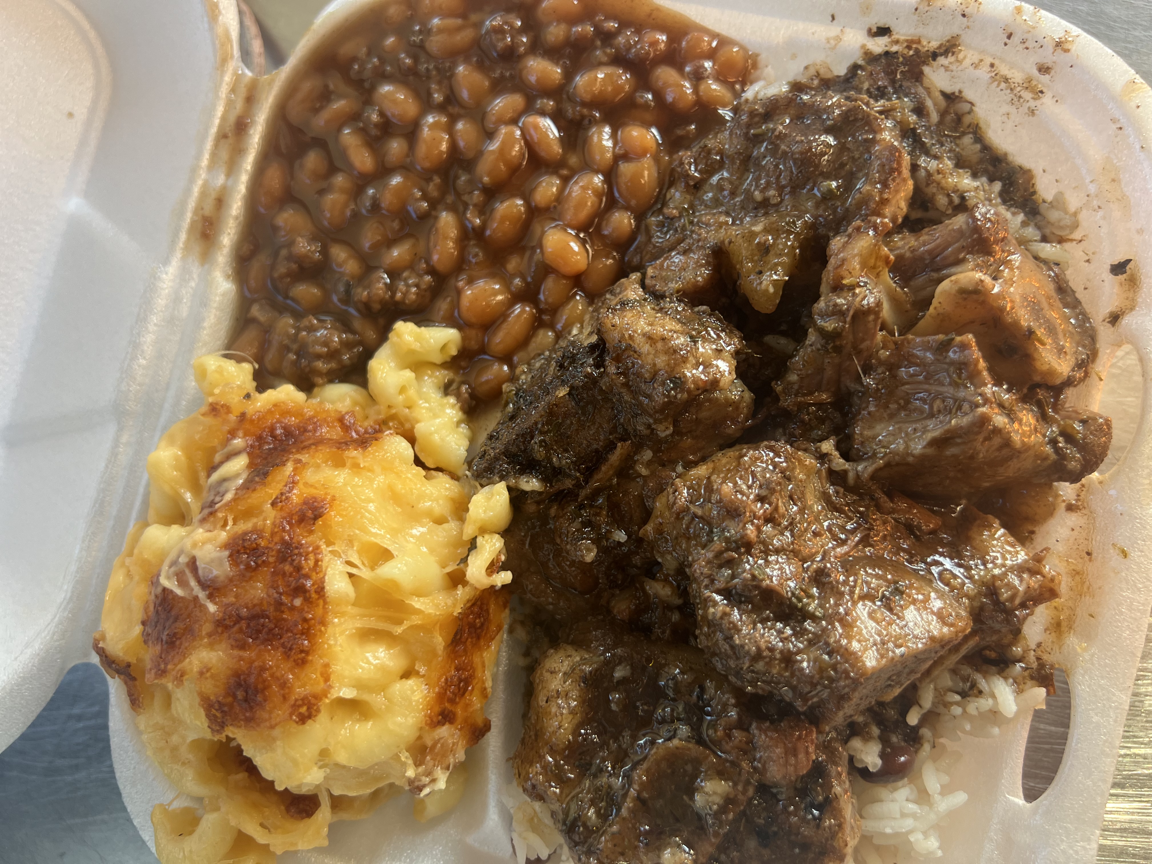 a close up of food