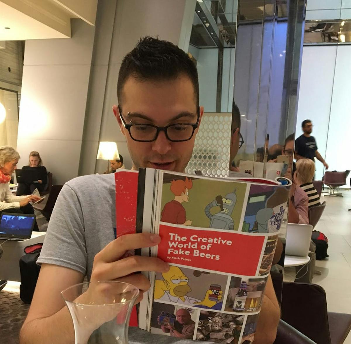 a person sitting at a table
