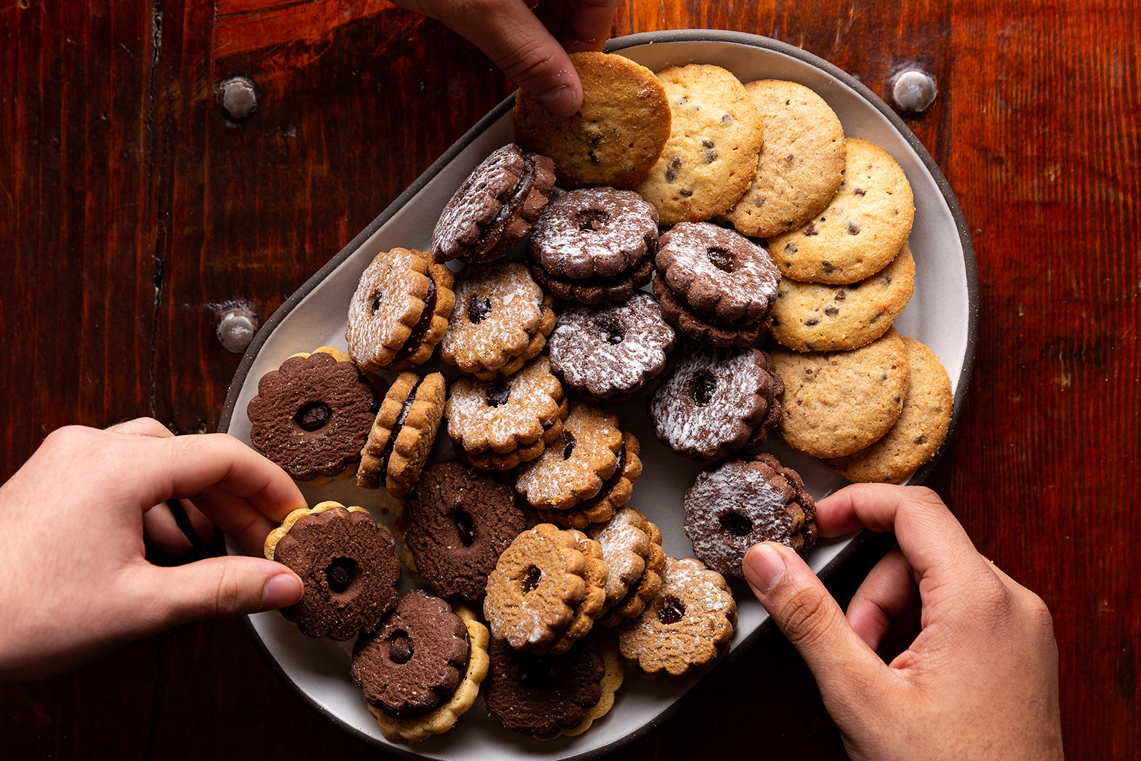 a close up of a doughnut