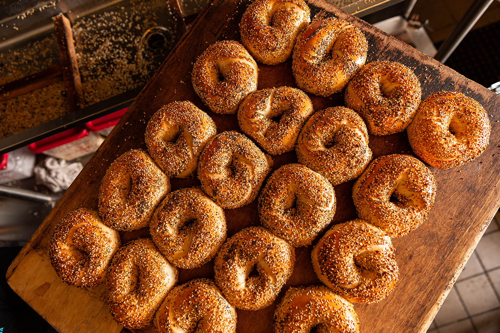 a close up of a doughnut