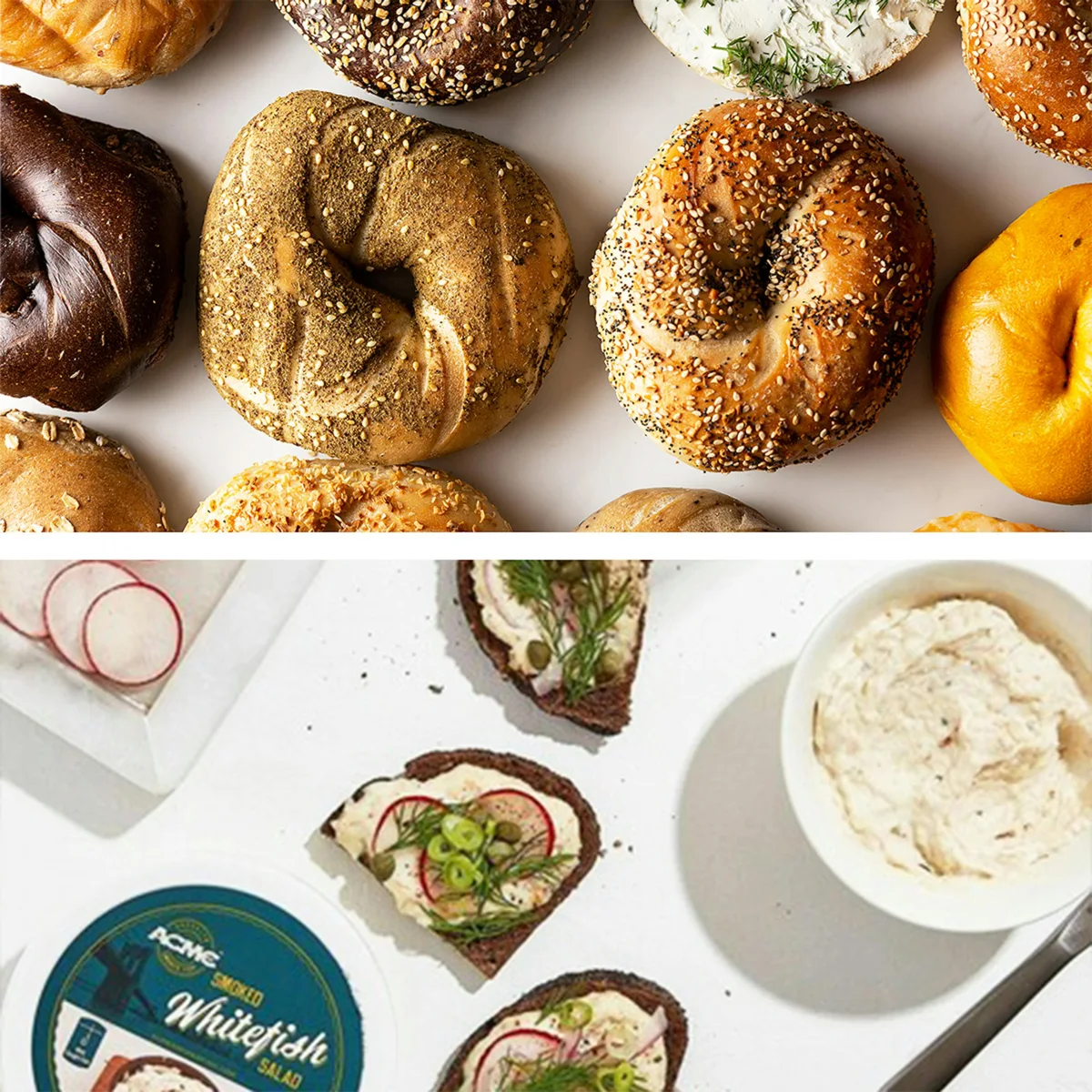 Whitefish Salad Bagel Kit for 6