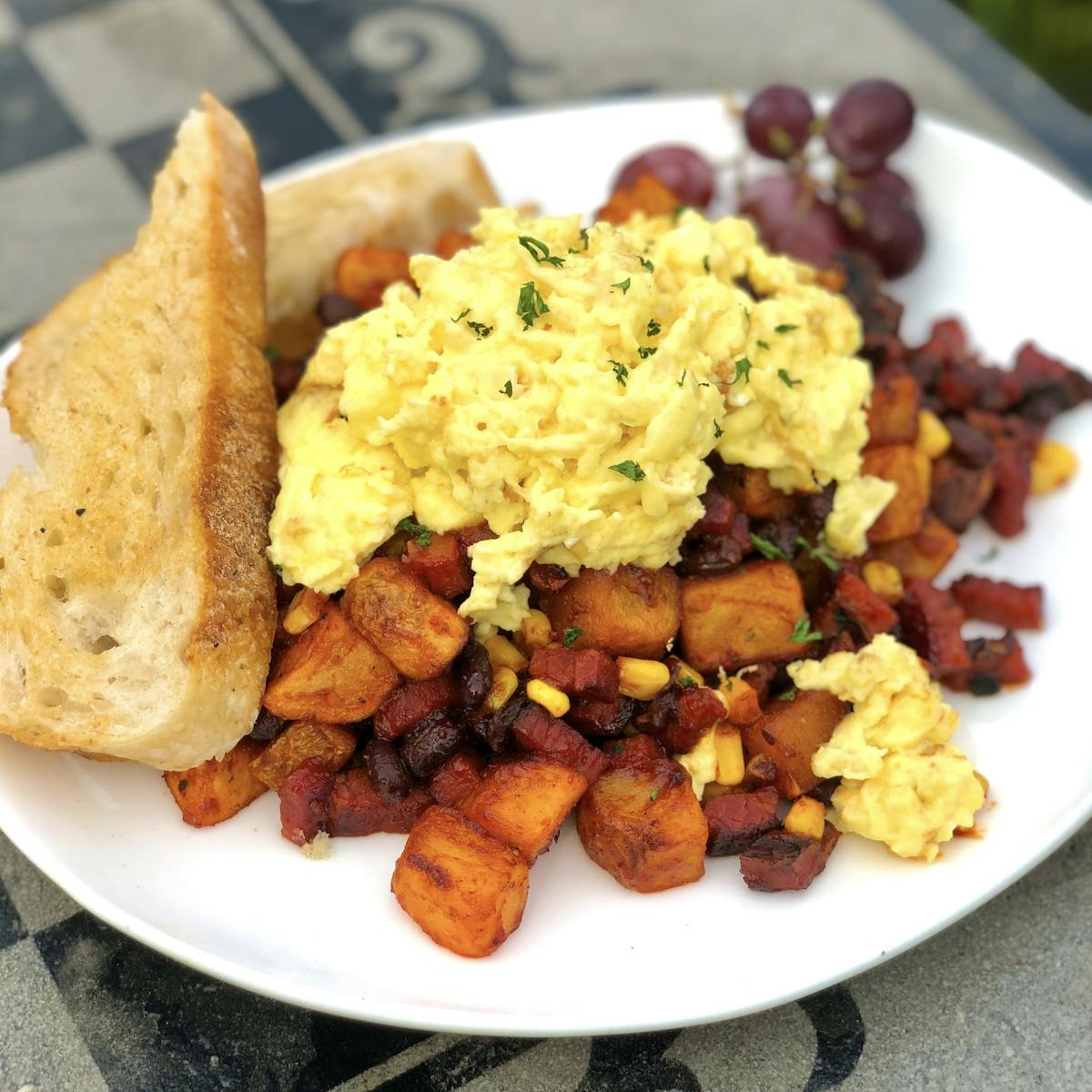 a plate of food