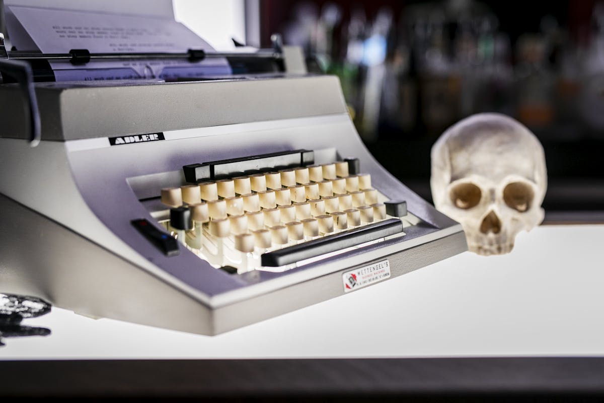 Old typewriter at Storm Crow