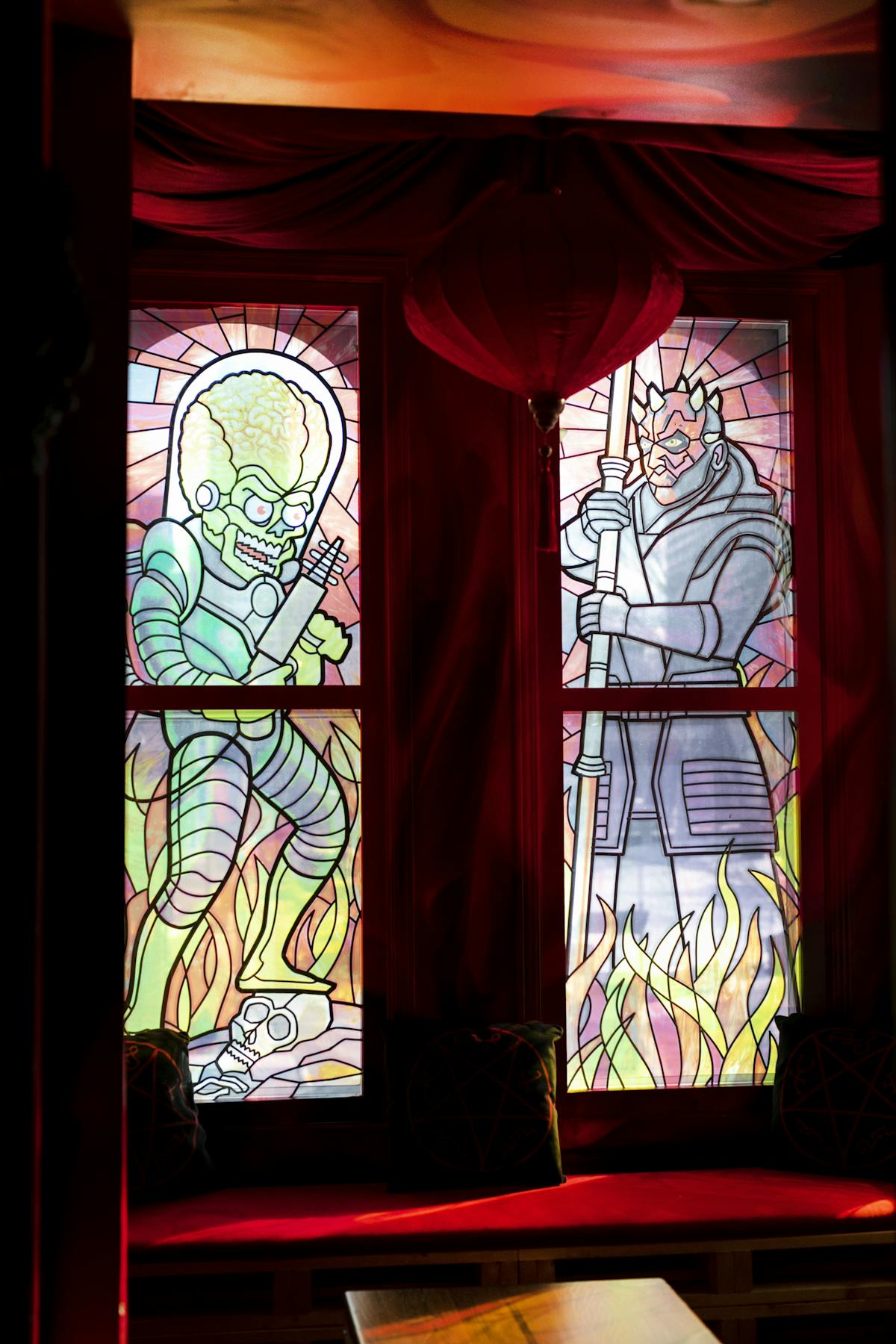 Star Wars stained glass at Storm Crow manor