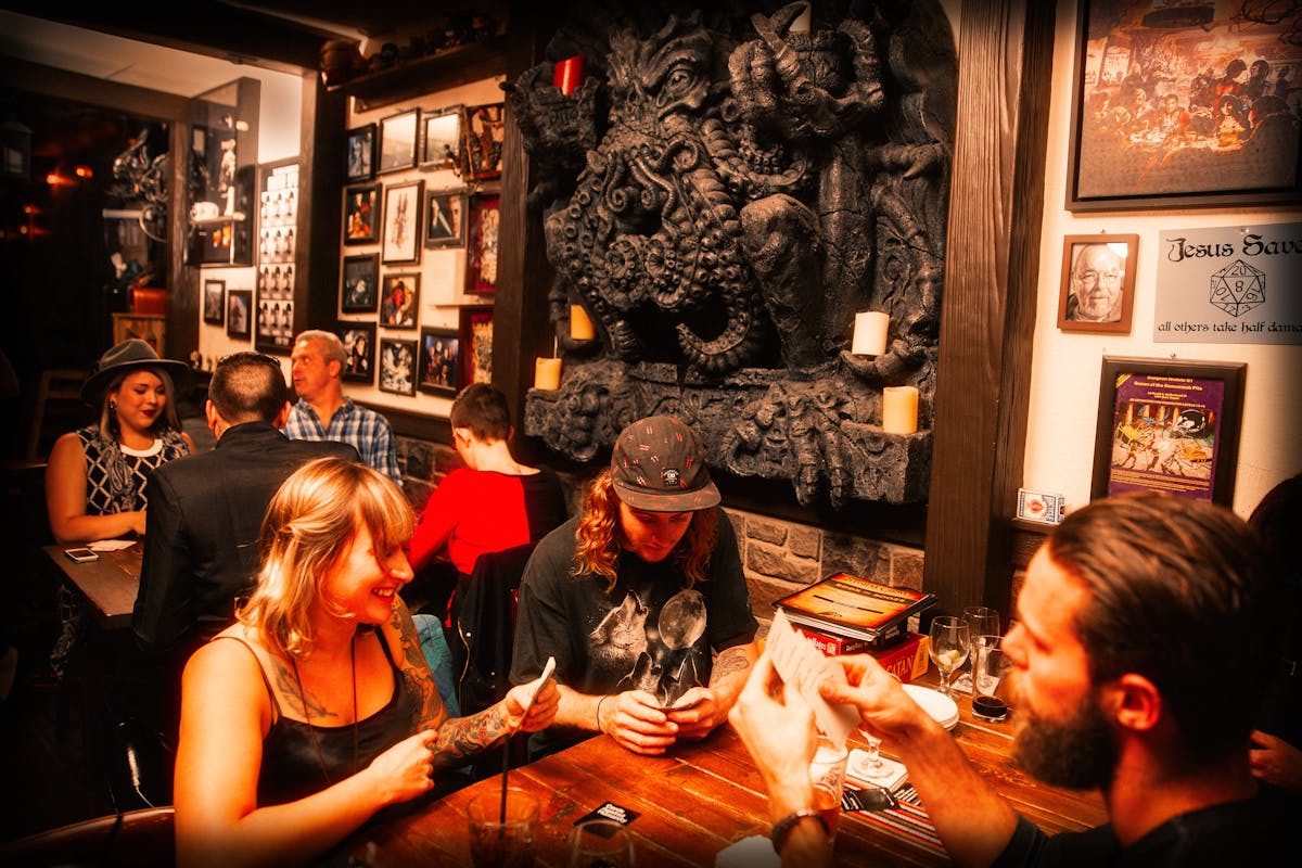 Inside decor of Storm Crow Tavern