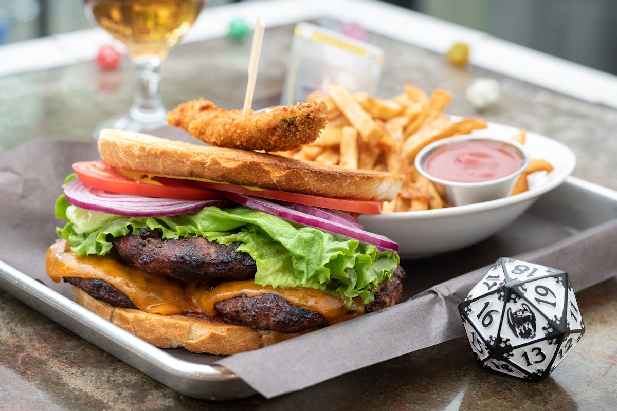 a close up of a sandwich on a plate on a table