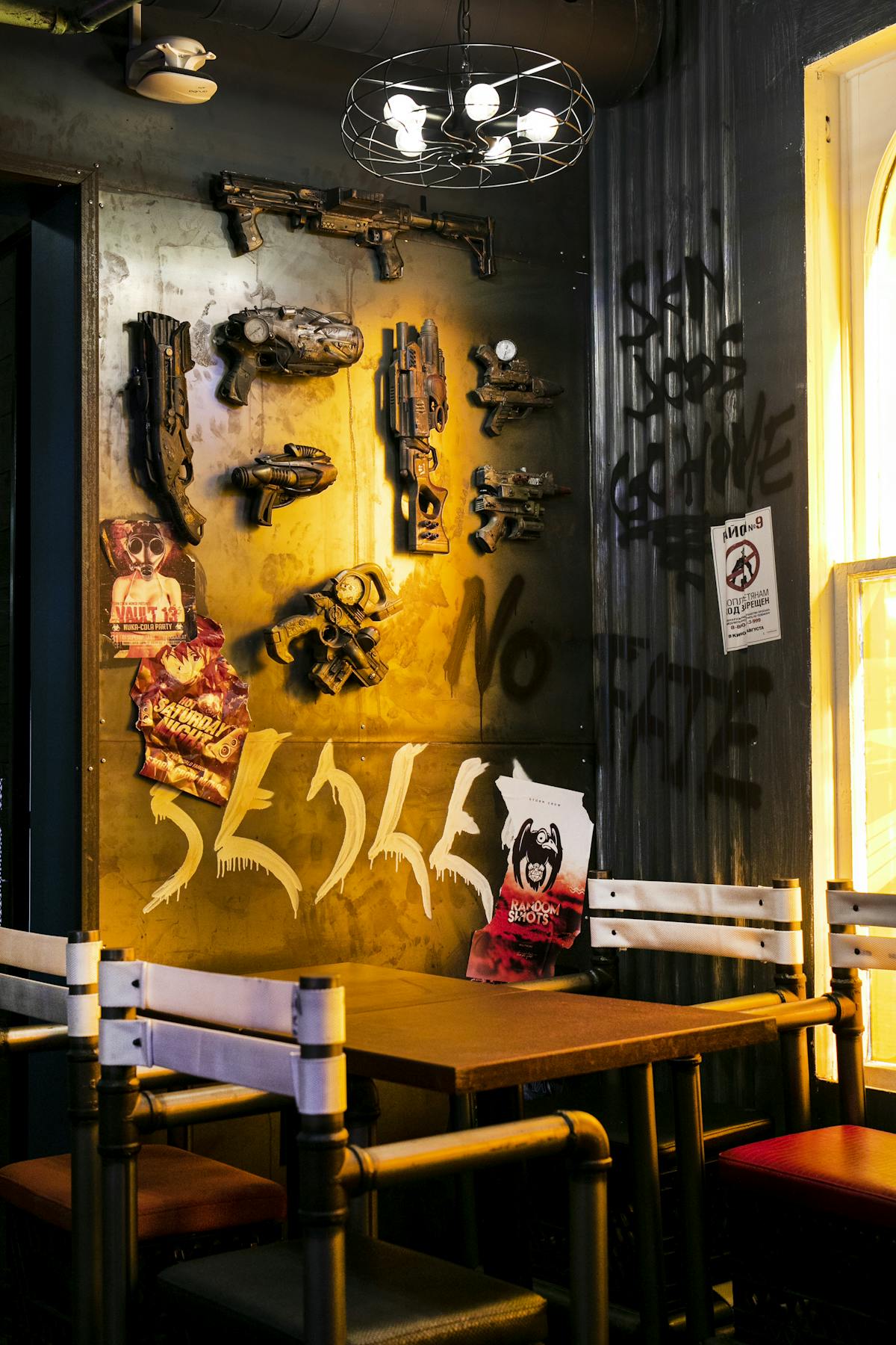 sci-fi inspired decor at Storm Crow in Toronto