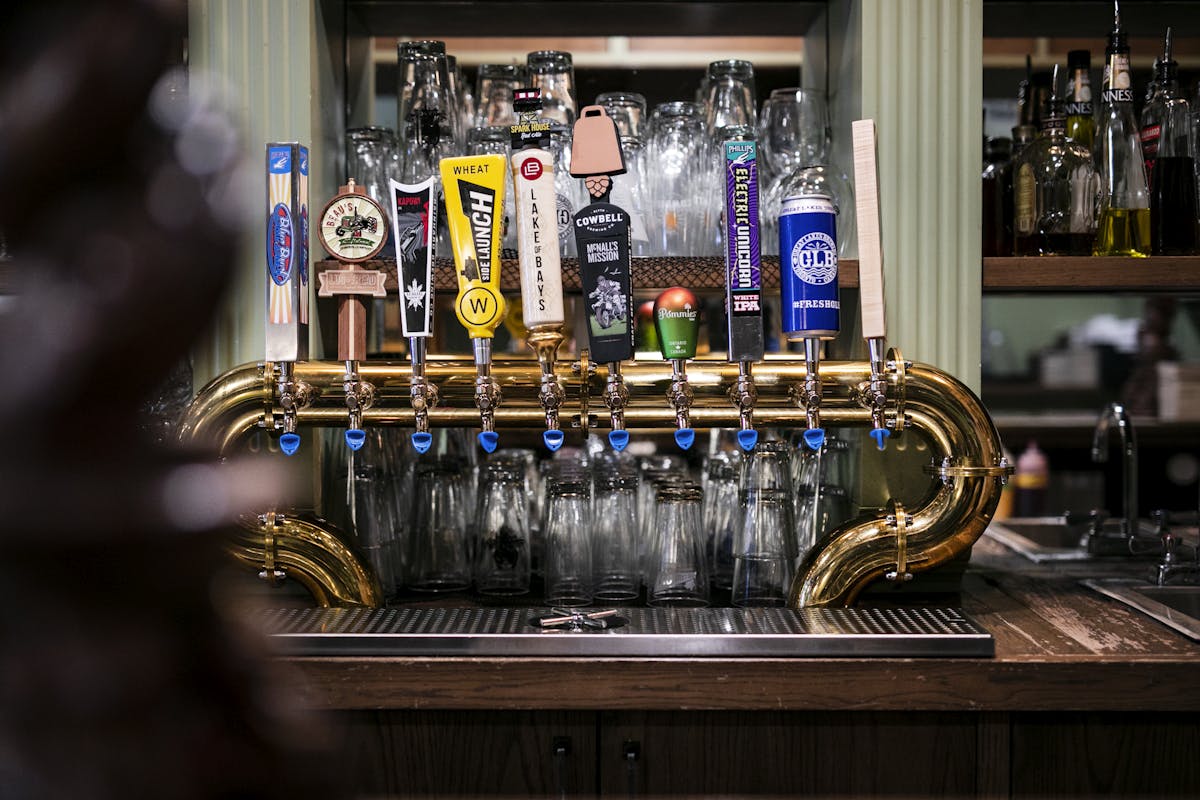 Beer on tap at Storm Crow