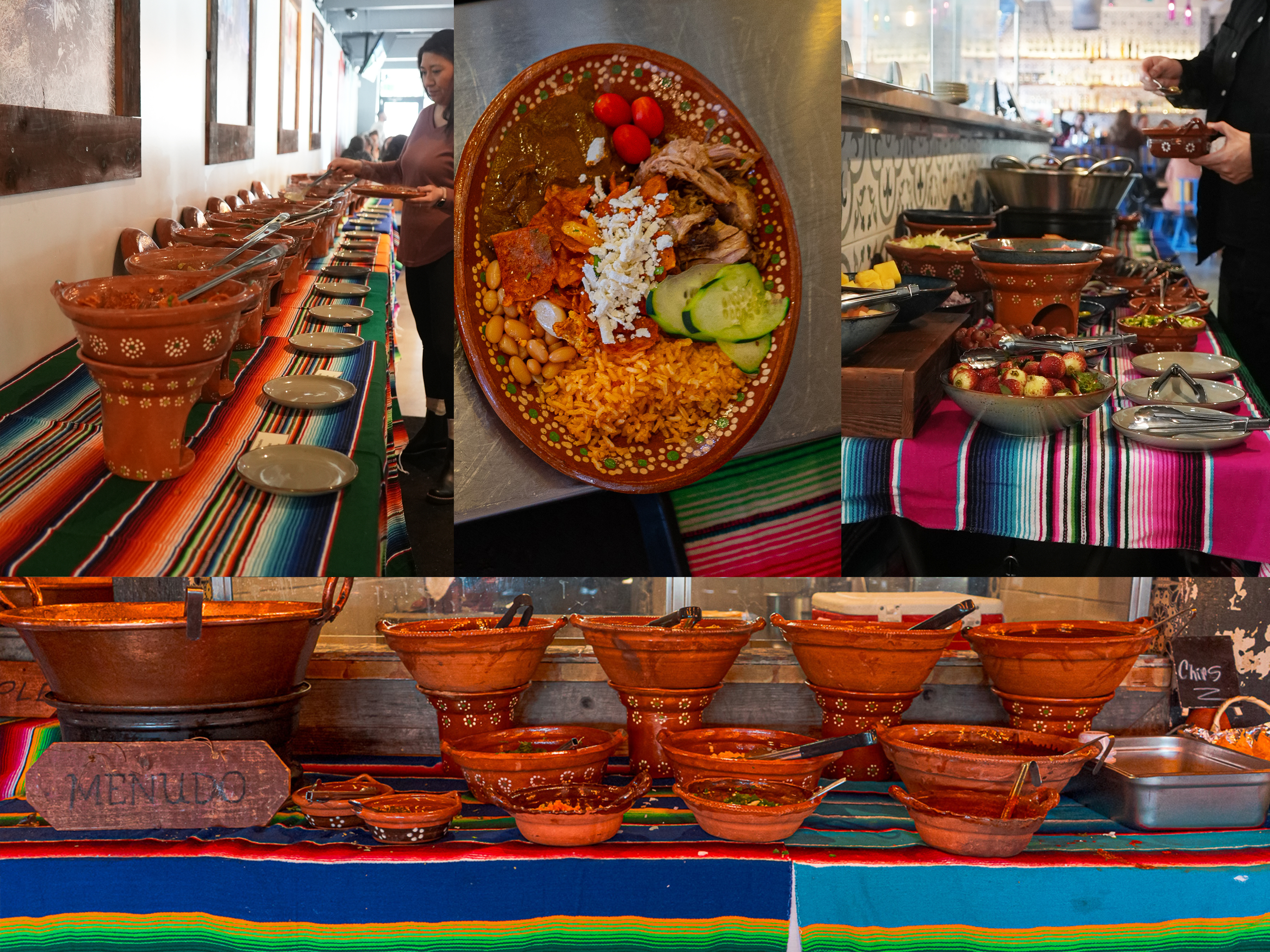 a store filled with lots of food on a table