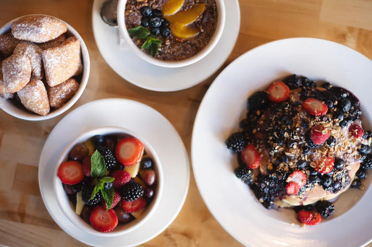 a bowl of food on a plate