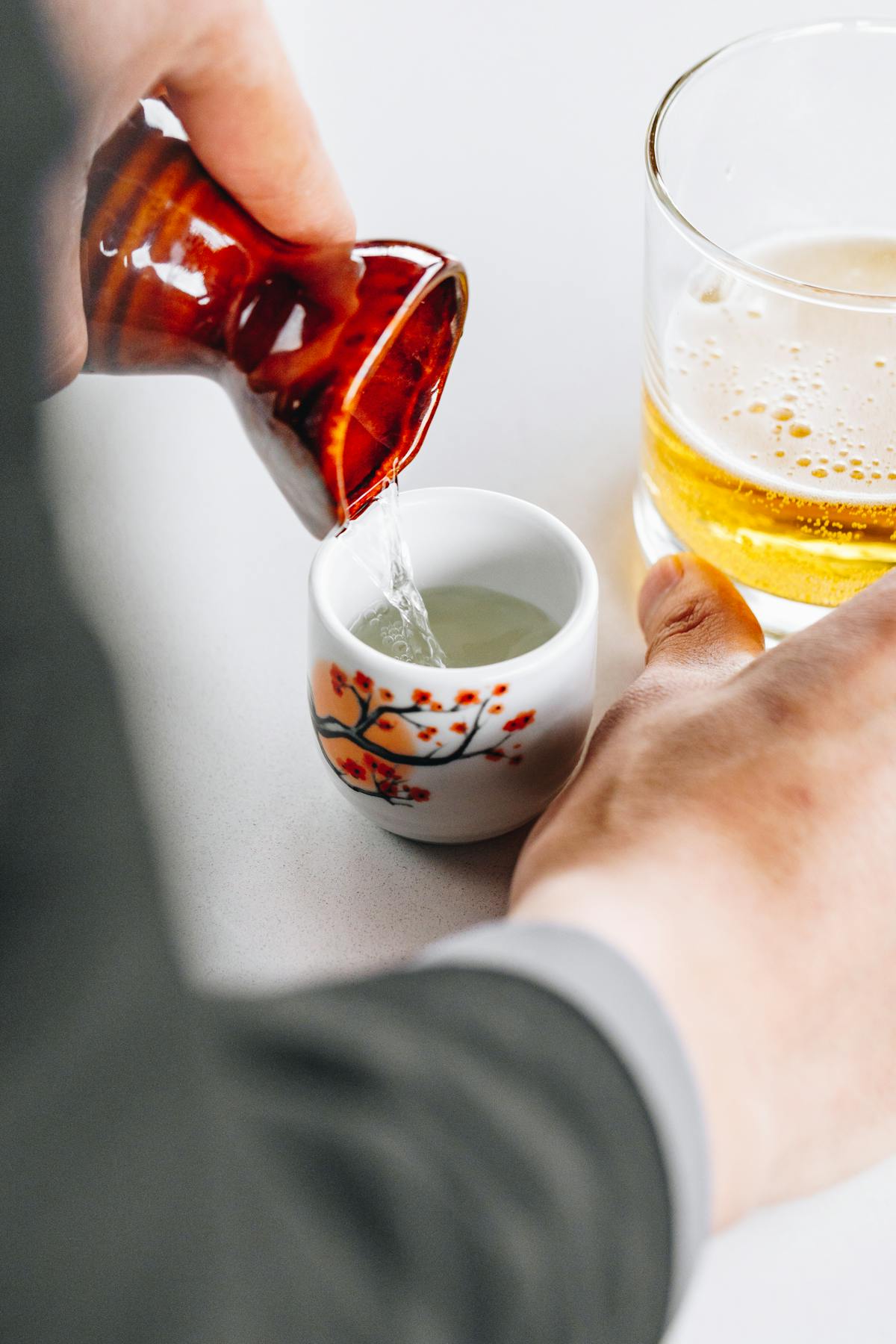 a close up of a drink