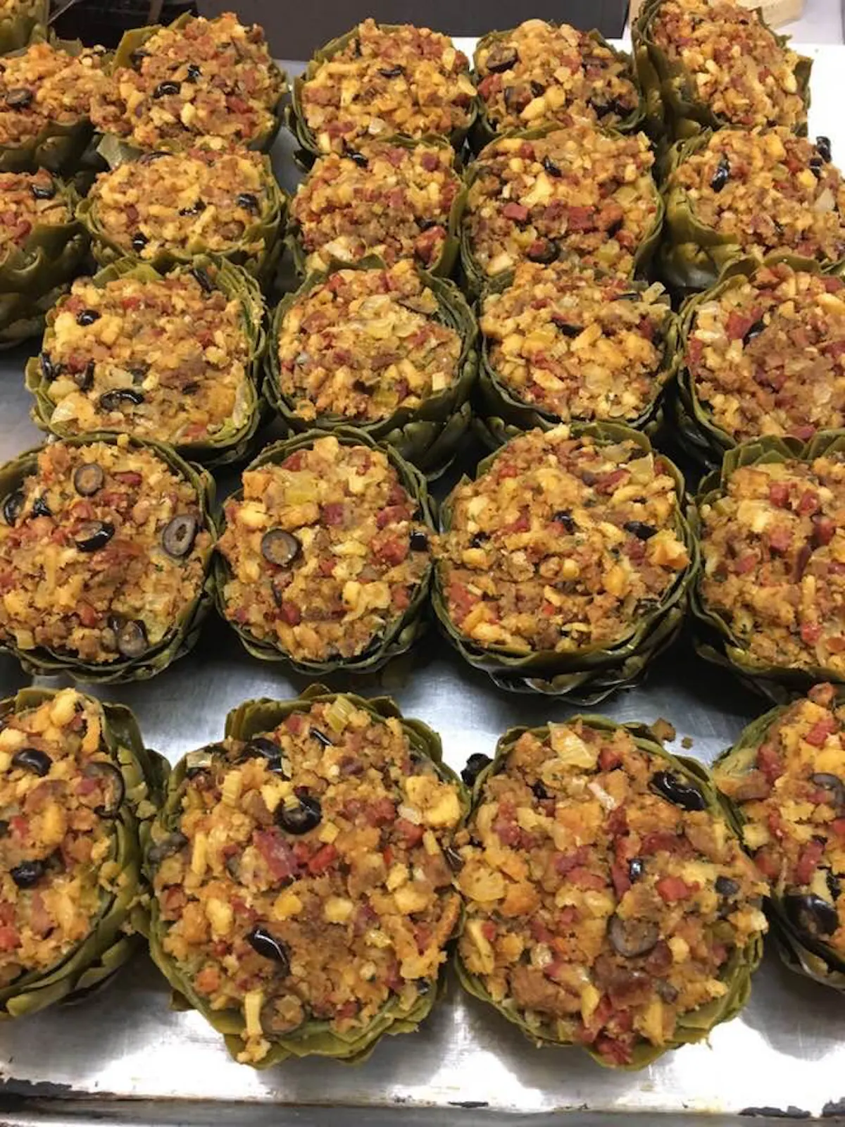 a tray of food
