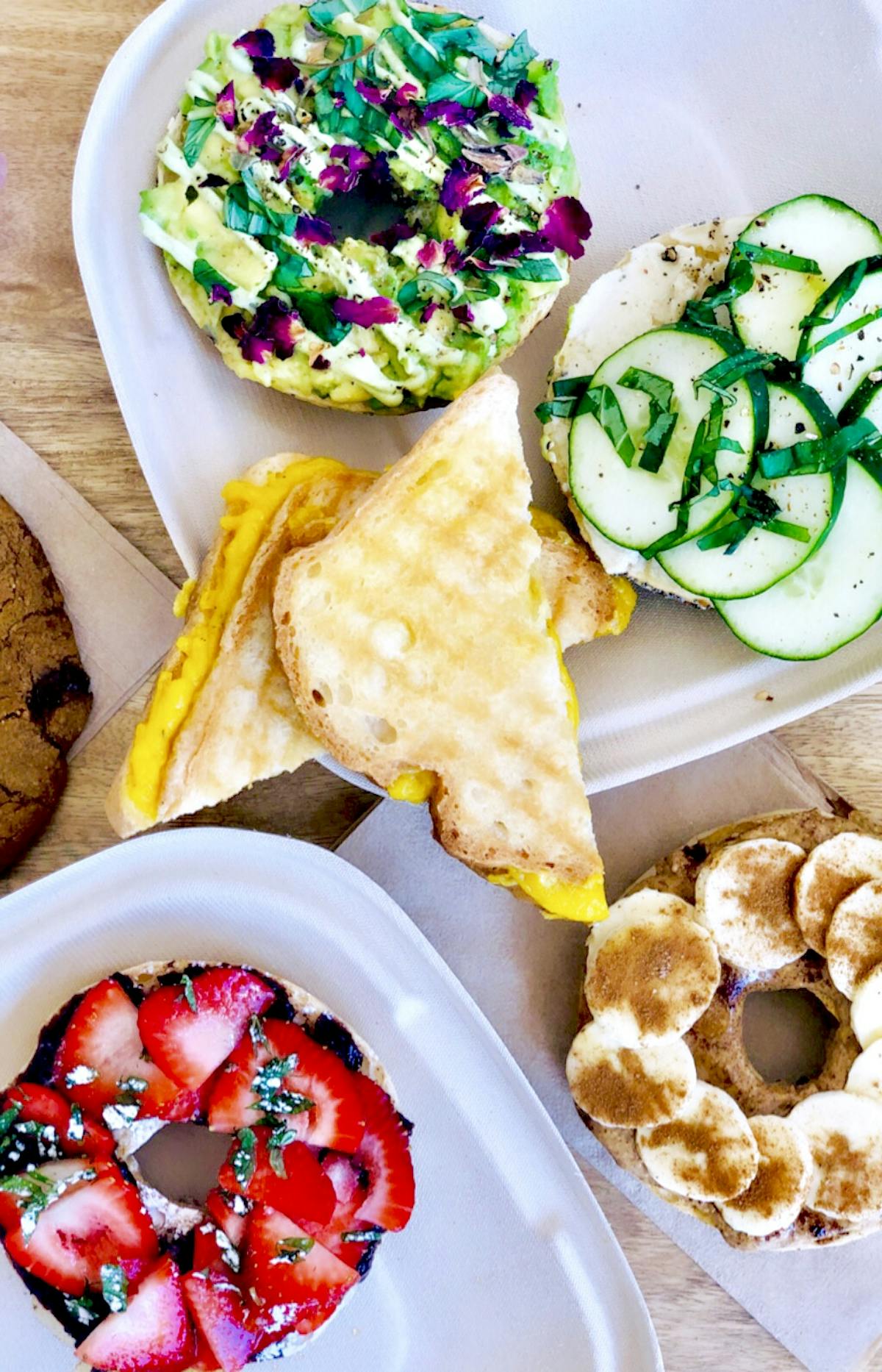 a plate of food on a table