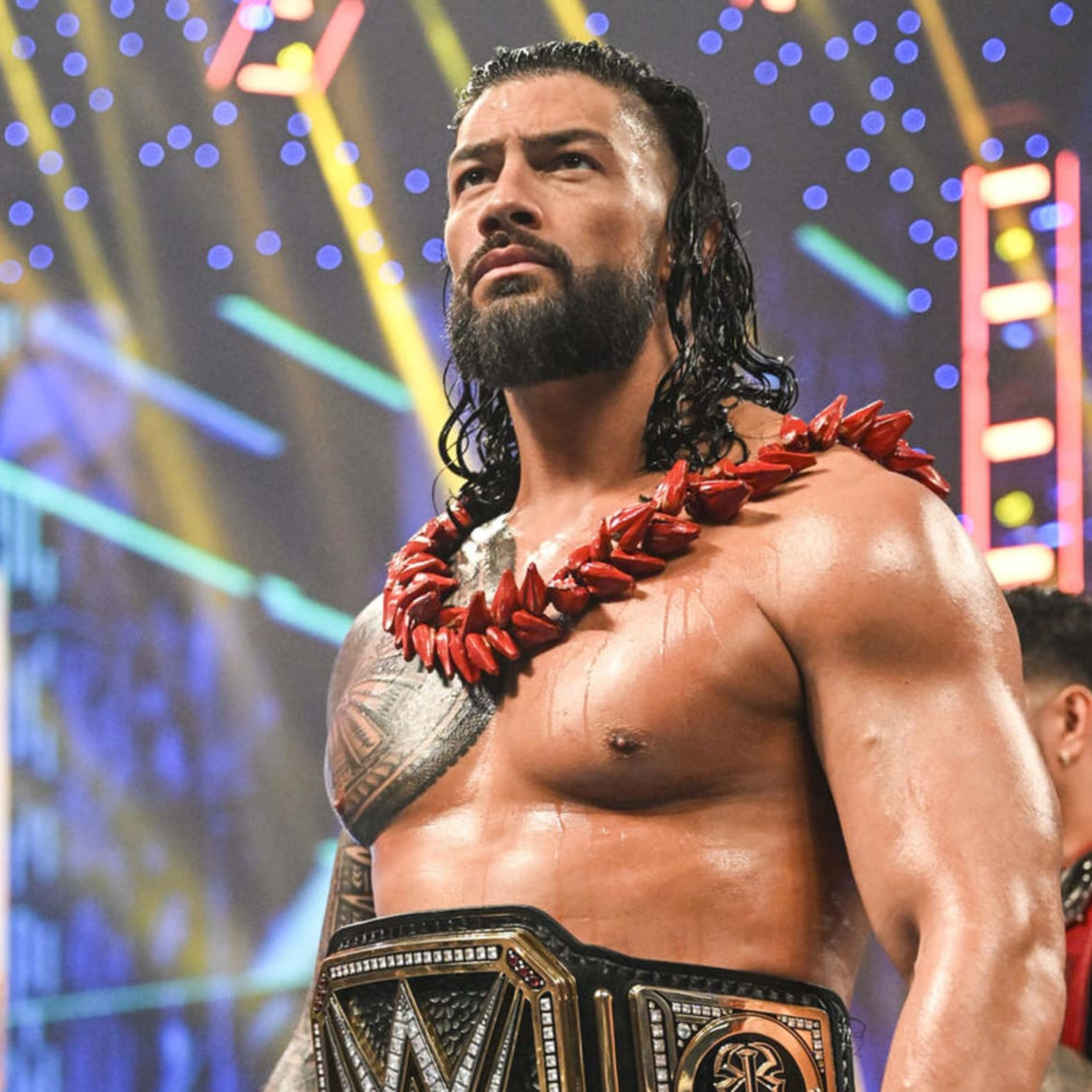 Roman Reigns wearing a costume