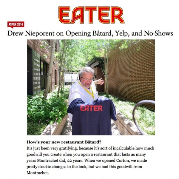 Drew Nieporent on Opening Bâtard | Myriad Restaurant Group - New York