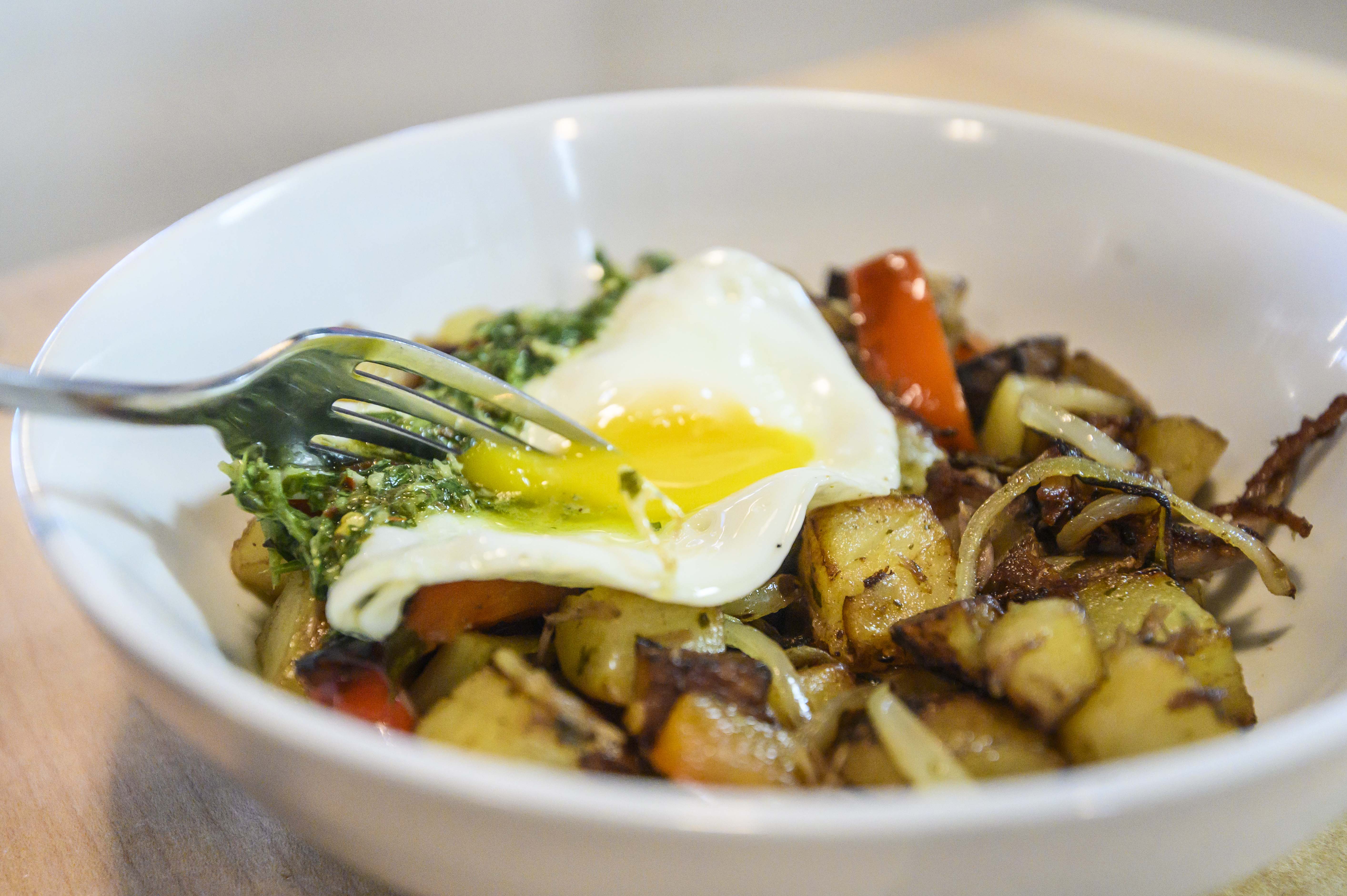 a bowl of food on a plate