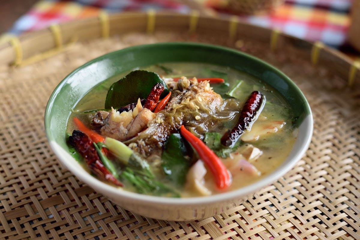 a close up of food