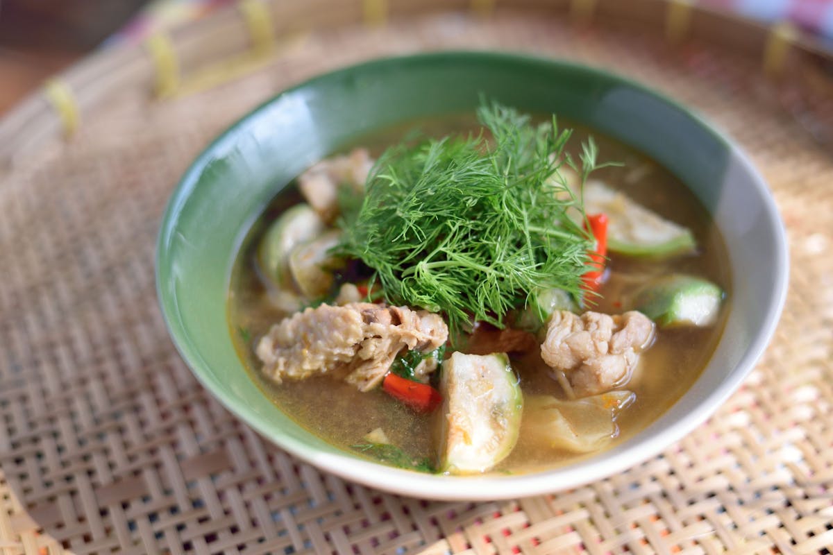 a close up of food