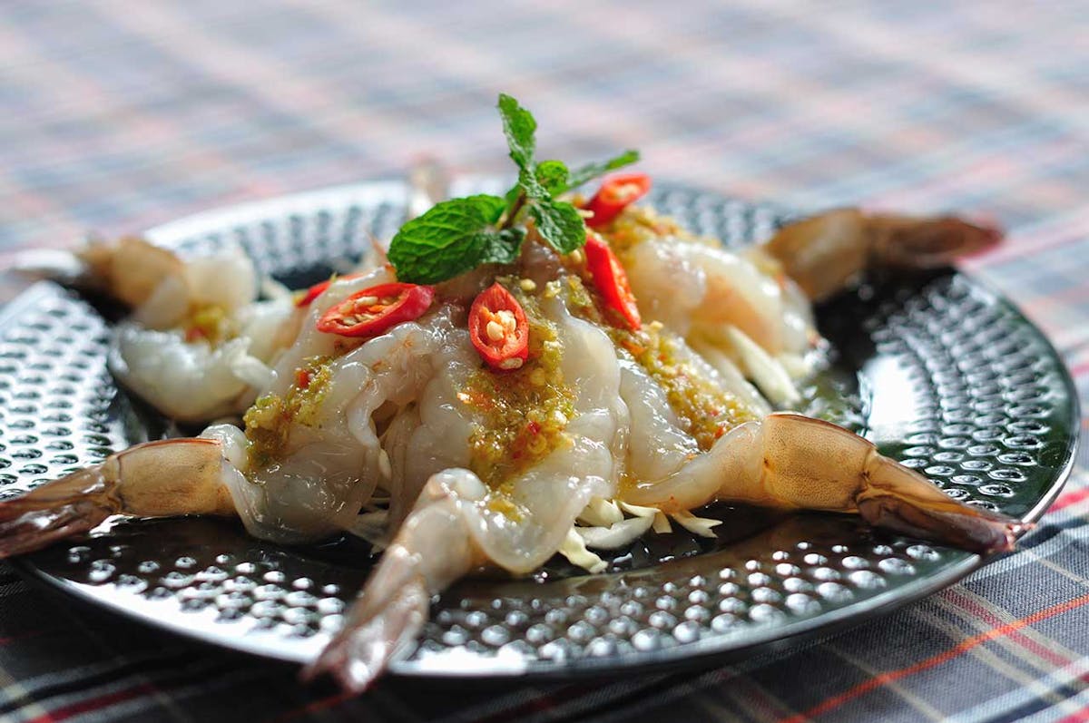 a plate of food with a fork