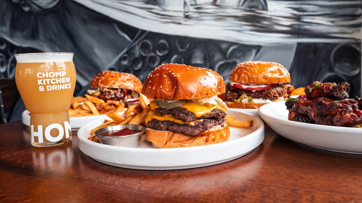 a plate of food on a table